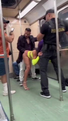 Luna Bella's passionate encounter on a wild subway ride porn video